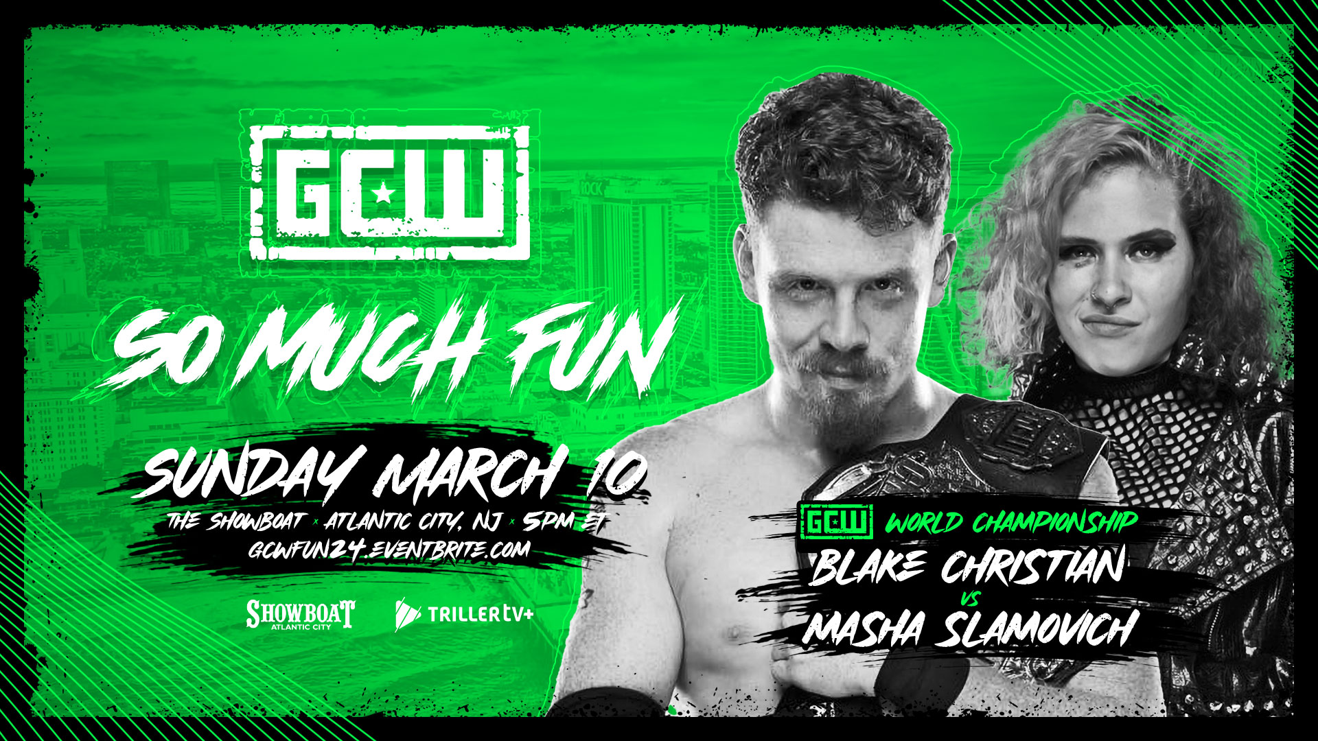 GCW So Much Fun March 10, 2024 Falls Count Anywhere