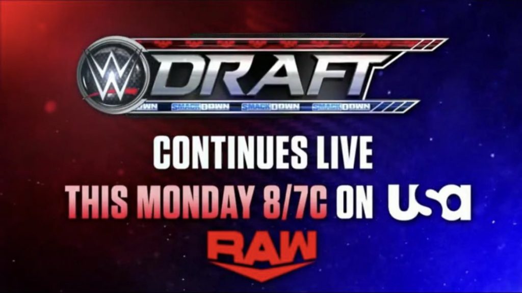 WWE Monday Night Raw DRAFT NIGHT 2 October 4, 2021 Falls Count