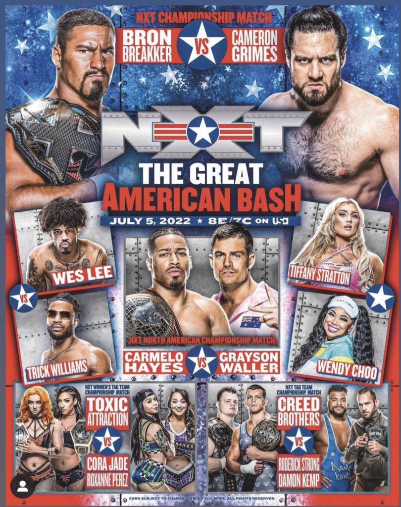 NXT 2.0 The Great American Bash 2022 Falls Count Anywhere