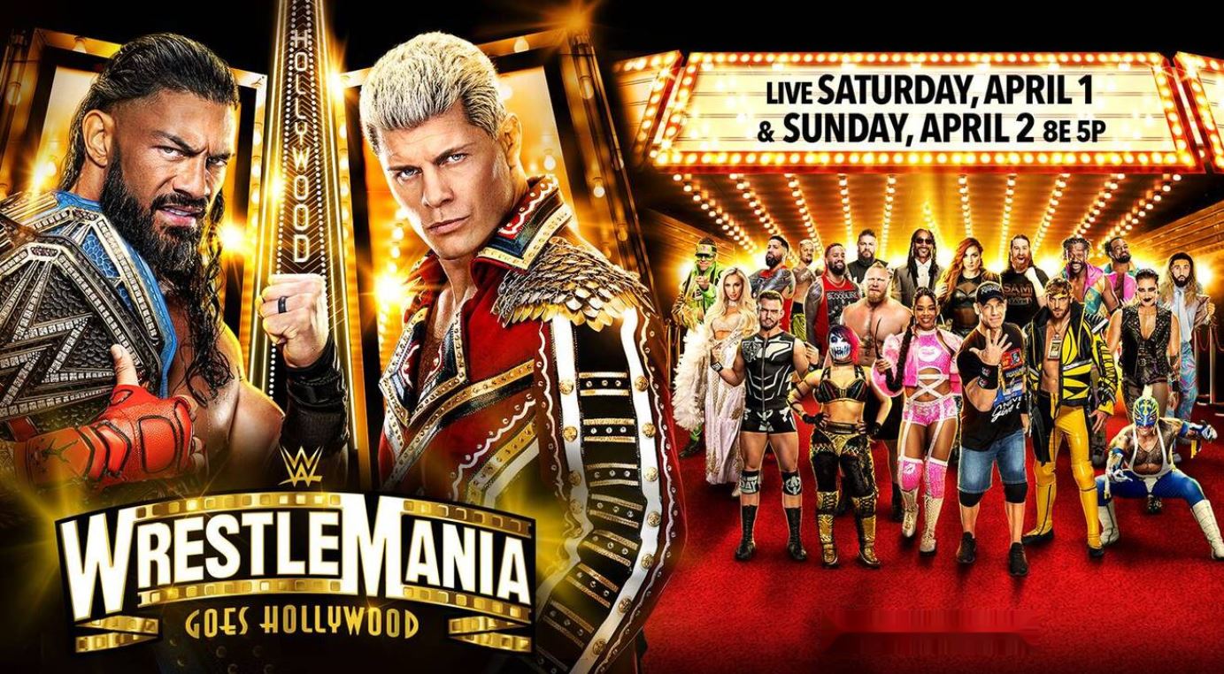 WWE Wrestlemania 39 April 1 & April 2 2023 Falls Count Anywhere