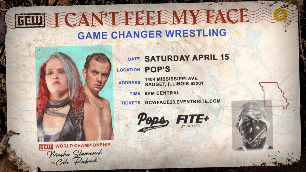 GCW I Can't Feel My Face 2023 April 15, 2023 Falls Count Anywhere