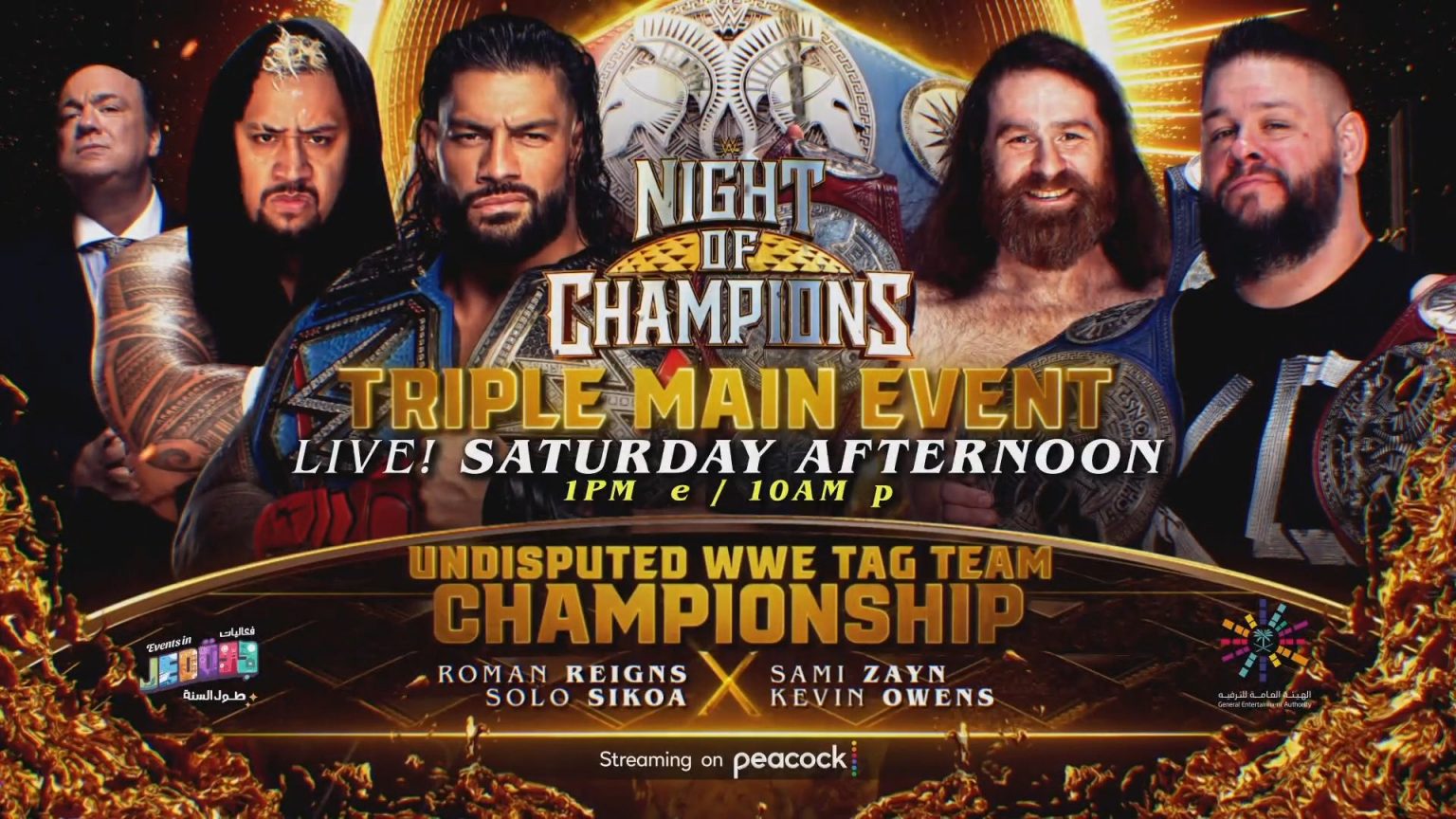 WWE Night of Champions 2023 Falls Count Anywhere