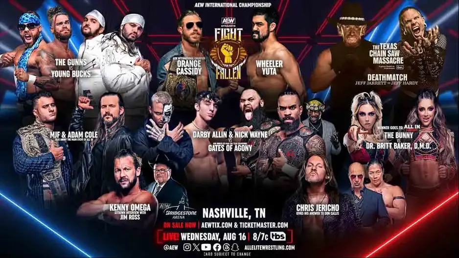 AEW Dynamite Fight For The Fallen 2023 Falls Count Anywhere